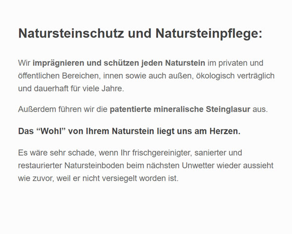 Natursteinschutz in  Bad Oeynhausen
