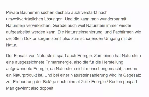 Natursteinboden Reinigung 